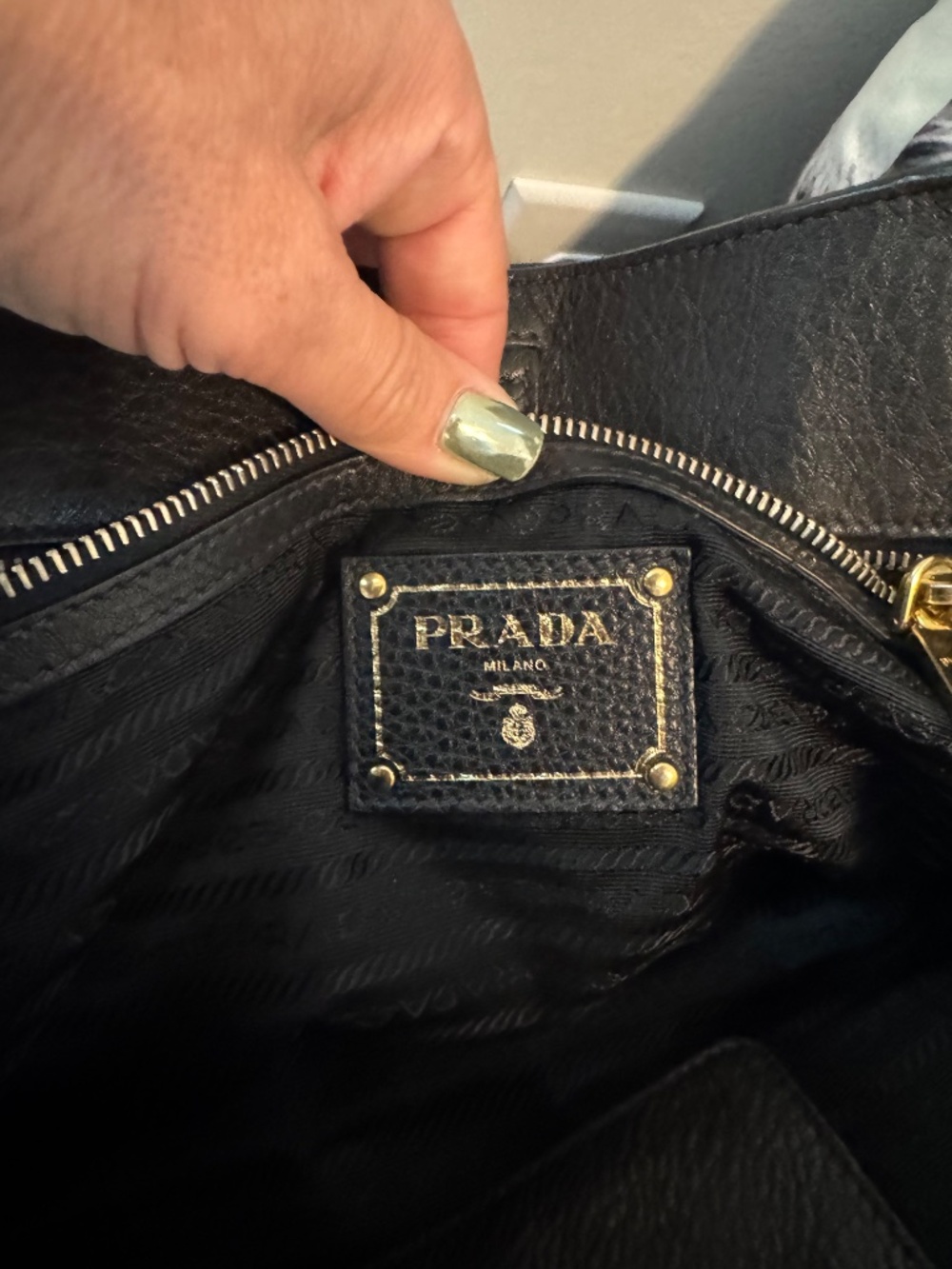 Prada Vitello Phenix Leather Top Handle Bag - Picture 9 of 11